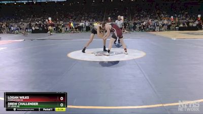 D4-157 lbs Cons. Round 1 - Logan Wilks, Charlevoix HS vs Drew Challender, St Louis HS