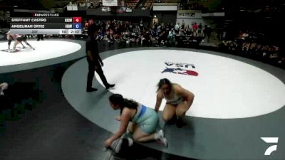 207 lbs Steffany Castro, KCWA - Kern County Wrestling Association vs Angelinah Ortiz, SAWA - Sacramento Area Wrestling Association