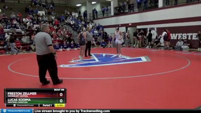 195 lbs Cons. Round 1 - Preston Zellmer, Woodbury Central vs Lucas Kooima, Western Christian