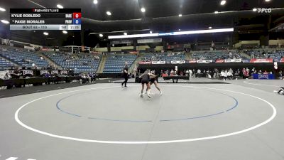 110 lbs Champ. Round 2 - Paige Morales, University Of Providence vs Kylie Robledo, Baker