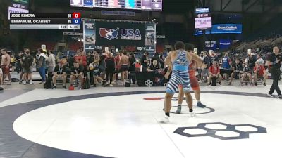 215 lbs Cons. Quarters - Jose Rivera, Oregon vs Emmanuel Ocansey, Pennsylvania