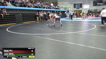 JV-42 lbs Round 2 - Cole Siems, Vinton-Shellsburg vs Isaac Hill, Grinnell