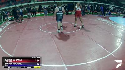 285 lbs Round 4 - Justice El-Sayad, California vs Jaxton Holyoak, Utah