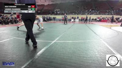 175 lbs 5th Place - Kolt Stevens, Fort Gibson Youth Wrestling vs Legend Chambers, Team Choctaw