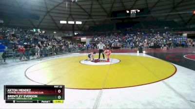 77 lbs Cons. Round 4 - Axton Mendez, Thunder Mountain Wrestling Club vs Brentley Everson, Olympia Wrestling Club