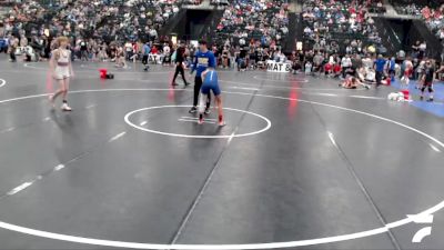 94-102 lbs Cons. Round 2 - Taitem Barnes, Ravenna Bluejays Wrestling vs Brett Larson, Sutherland Youth Wrestling