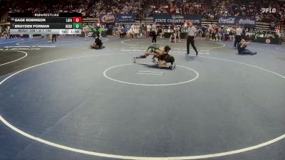 D 1 150 lbs Champ. Round 1 - Brayden Forman, Acadiana vs Gage Robinson, Lafayette