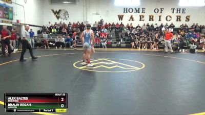 150 lbs Cons. Round 1 - Bralin Regan, Waukon vs Alex Baltes, Rockford