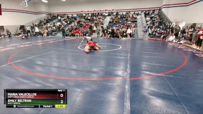 120 lbs Quarterfinal - Maria Valecillos, Katy Cinco Ranch (Girls) vs Emily Beltran, Katy (Girls)