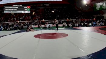4A 120 lbs Cons. Round 3 - Wyatt Griffith, Fruitland vs Kai Christiansen, American Falls