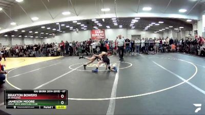 67 lbs Cons. Round 2 - Braxton Bowers, 84 Athletes vs Jameson Moore, Great Neck Wrestling Club