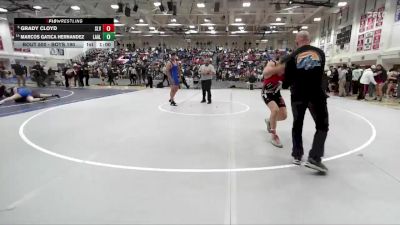 Boys 190 lbs Cons. Round 2 - Marcos Gatica Hernandez, Los Altos Boys vs Grady Cloyd, San Lorenzo Valley Boys