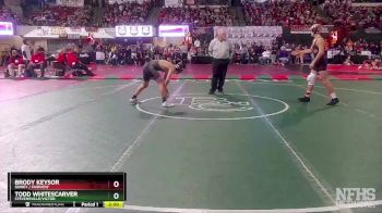 A - 120 lbs Quarterfinal - Todd Whitescarver, Stevensville/Victor vs Brody Keysor, Sidney / Fairview