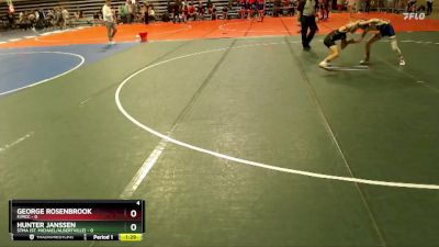 85 lbs Quarterfinals (8 Team) - George Rosenbrook, F/MCC vs Hunter Janssen, STMA (St. Michael/Albertville)