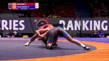 68 kg Quarterfinal - Forrest Molinari, USA vs Tetiana Sova Rizhko, UKR