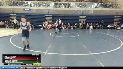 85 lbs Round 3 - Adán Hunt, Moses Lake vs Oscar Sisson, Timberline Youth Wrestling