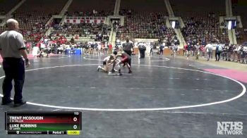 113 lbs Cons. Semi - Luke Robbins, St James vs Trent McGougin, T. R. Miller