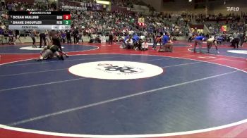 4A 150 lbs Semifinal - Shane Shoufler, Pottsville vs Ocean Mullins, BERRYVILLE HIGH SCHOOL