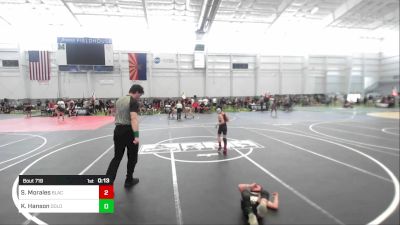 62 lbs Consi Of 4 - Stetson Morales, Blackcat WC vs Kallum Hanson, Dolores Wrestling