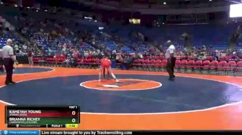 100 lbs Champ. Round 1 - Brianna Richey, Lawrenceville [Coop] vs Kameyah Young, Aurora (East)