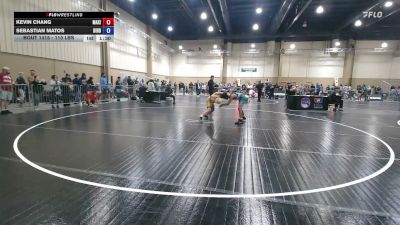 110 lbs Semifinal - Kevin Chang, Maximum Performance vs Sebastian Matos, Birdhouse Wrestling Club