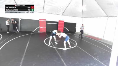 132 lbs Champ. Round 3 - Zack Wilson, Yucaipa Thunder Wrestling Club vs Cualli Santizo, Villa Park High School