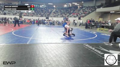 96 lbs Consi Of 8 #1 - Waylon Wright, Weatherford vs Trigger Goss, Vinita