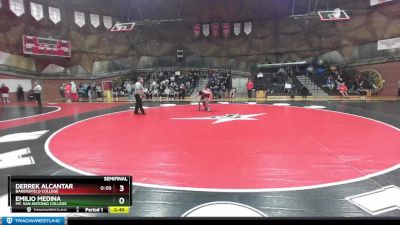 133 lbs Semifinal - Emilio Medina, Mt. San Antonio College vs Derrek Alcantar, Bakersfield College