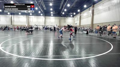 150 lbs Quarterfinal - Victor Dixon, Youth Impact Center Wrestling Club vs Charlie DeSena, Spartan RTC @LHP