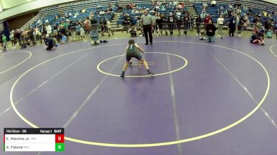 14U Boys - 96 lbs Cons. Round 5 - Estevan Maximo Jr., Cyclones Wrestling & Fitness vs Sebastiano Fidone, Powerhouse Wrestling Club