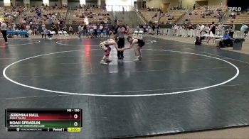 130 lbs Cons. Semi - Noah Spradlin, Arlington Wrestling Club vs Jeremiah Hall, Eagle Talon