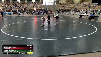 130 lbs Cons. Semi - Noah Spradlin, Arlington Wrestling Club vs Jeremiah Hall, Eagle Talon