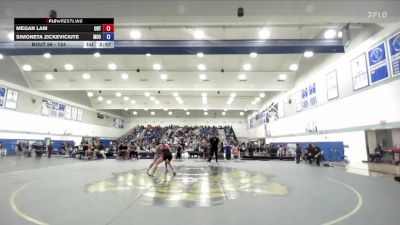 124 lbs Champ. Round 2 - Simoneta Zickeviciute, Moorpark College vs Megan Lam, Unattached