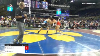 182 lbs Rnd Of 32 - Talmage Carman, Utah vs Nathaniel Brown, Oregon