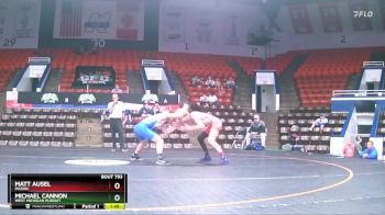 130 lbs Cons. Round 5 - Michael Cannon, West Michigan Pursuit vs Matt Ausel, Mason