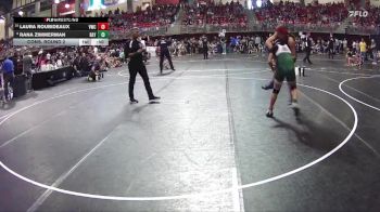 120 lbs Cons. Round 2 - Laura Roubideaux, Valentine Wrestling Club vs Rana Zimmerman, Sandhills Thedford Knights