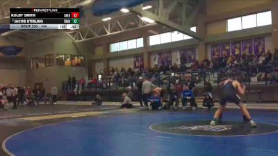 144 lbs Cons. Semi - Kolby Smith, Sheridan vs Jacob Stirling, Thunder Basin High School