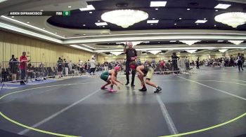 98 lbs Consolation - GeneGene Samuel, Gold Rush Wr Ac vs Aiden DiFrancisco, Poway Elite