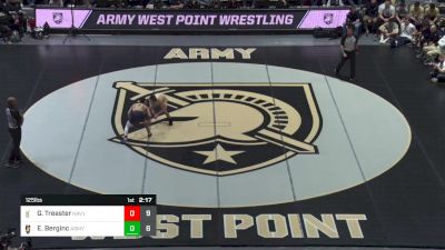 125 lbs Dual - Ethan Berginc, Army vs Grant Treaster, Navy