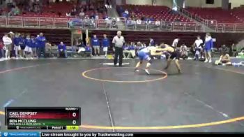 160 lbs Round 1 (8 Team) - Cael Dempsey, Lincoln East vs Ben McClung, Papillion-La Vista South