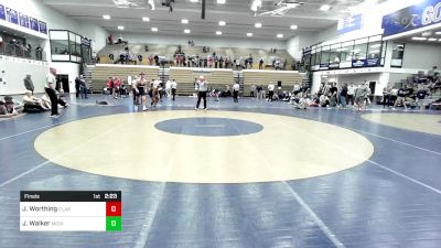 174 lbs Final - John Worthing, Clarion vs Joseph Walker, Michigan