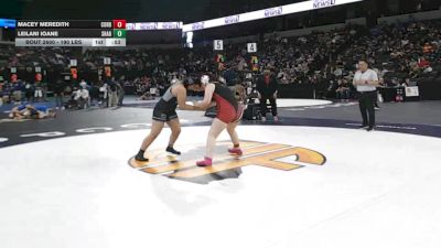 190 lbs Consi Of 16 #1 - Macey Meredith, Cordova (SJ) vs Leilani Ioane, Shadow Hills (SS)