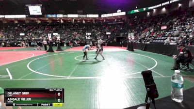 122 lbs Quarterfinal - Delaney Grim, LDY1 vs Abigale Miller, OKWA