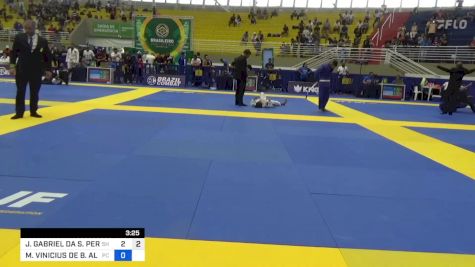 JOSE GABRIEL DA S. PEREIRA vs MARCOS VINICIUS DE B. ALMEIDA 2023 Brasileiro Jiu-Jitsu IBJJF