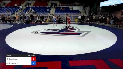 94 lbs Cons 16 #1 - Bo Courtney, OK vs Kole Martin, LA