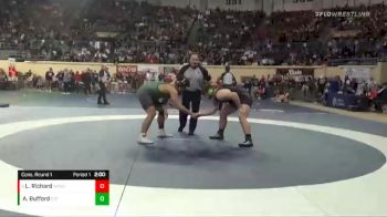 6A-285 lbs Cons. Round 1 - Logan Richard, Norman North vs Adley Bufford, Edmond Santa Fe
