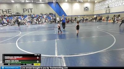 42 lbs Quarterfinal - Wren Nelson, Charger Wrestling Club vs Morgan Merkley, Uintah Wrestling