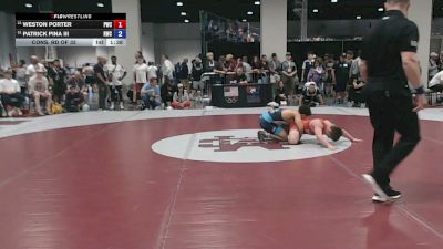 60 kg Cons. Rd Of 32 - Weston Porter, Powerhouse Wrestling Club vs Patrick Pina III, RBY Wrestling Club