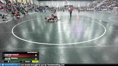 190 lbs Quarterfinal - Sawyer Dailey, Plymouth vs Jacob Pekrul, Hartford