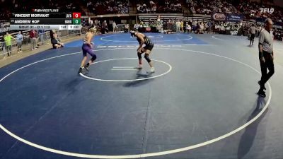 D 1 113 lbs Champ. Round 1 - Vincent Morvant, Lafayette vs Andrew Hof, Hahnville